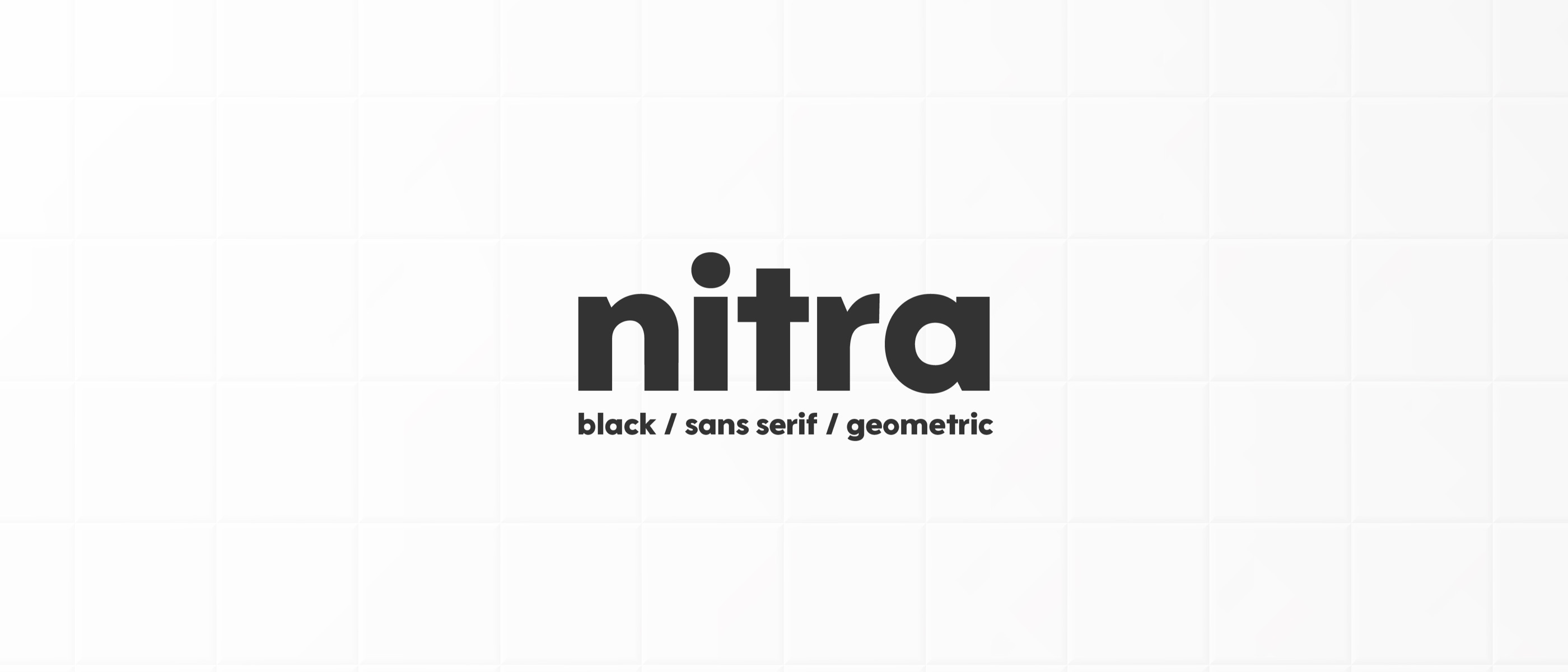 Nitra — Tipografía Display